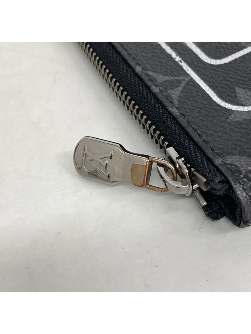 Louis Vuitton Clutch Monogram Eclipse Flash iPad Pouch Black Fragment Design
